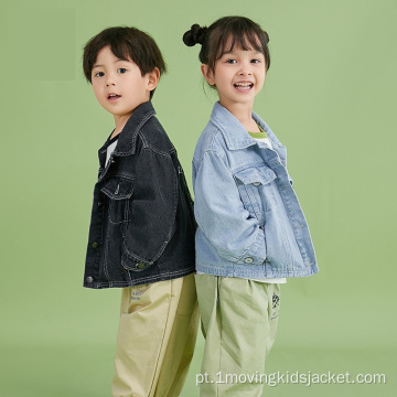 Jaqueta jeans nova primavera infantil